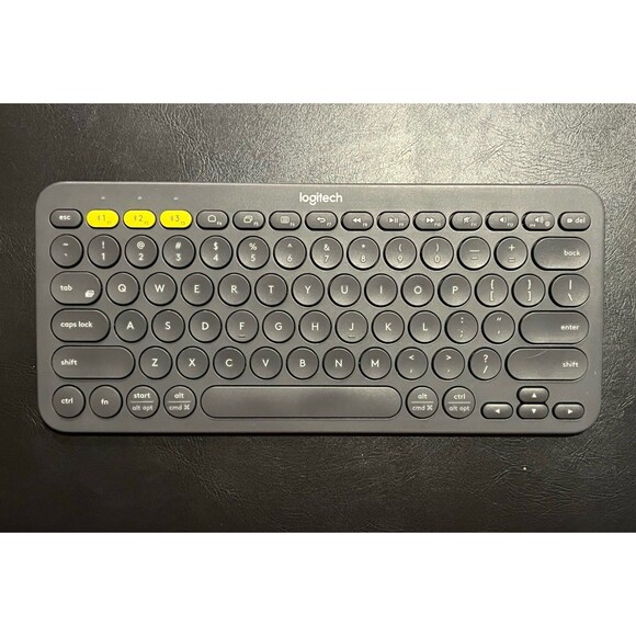 Logitech K380 Bluetooth Keyboard Multi-Device in Dark Grey - Picture 1 of 3